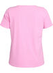 Einfarbiges basic T-Shirt aus Baumwolle, Pink, Packshot image number 1