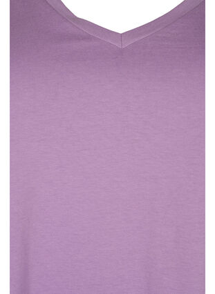 2er-Pack basic T-Shirts aus Baumwolle, Paisley Purple/Navy, Packshot image number 2
