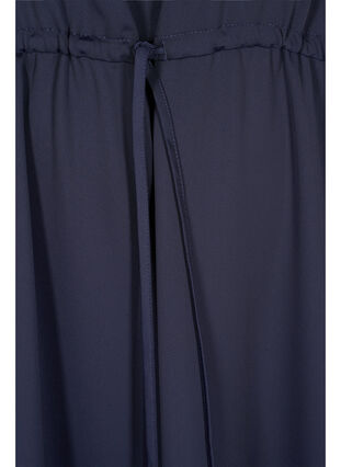 Kurzarm Midi-Kleid mit justierbarer Taille, Evening Blue, Packshot image number 2