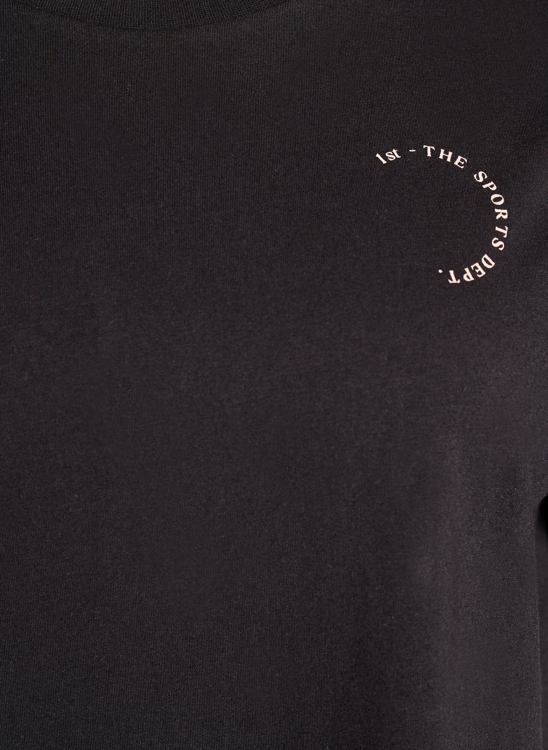 ZizziSportliches T-Shirt aus Bio-Baumwolle, Schwarz, Packshot image number 2