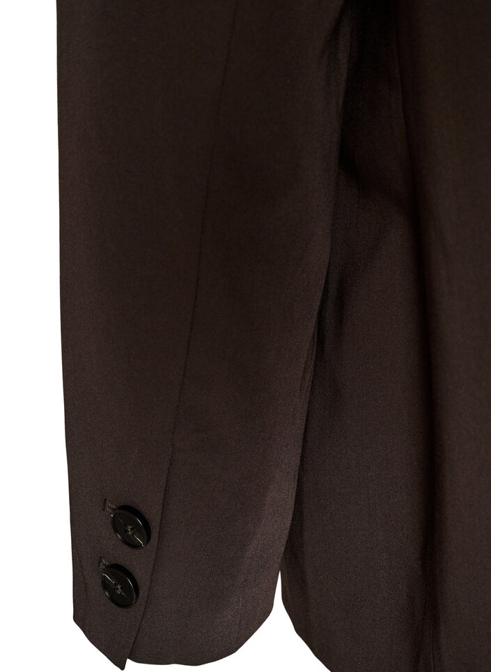 Hoch taillierte Hose mit B&uuml;gelfalten, Braun, Packshot image number 4