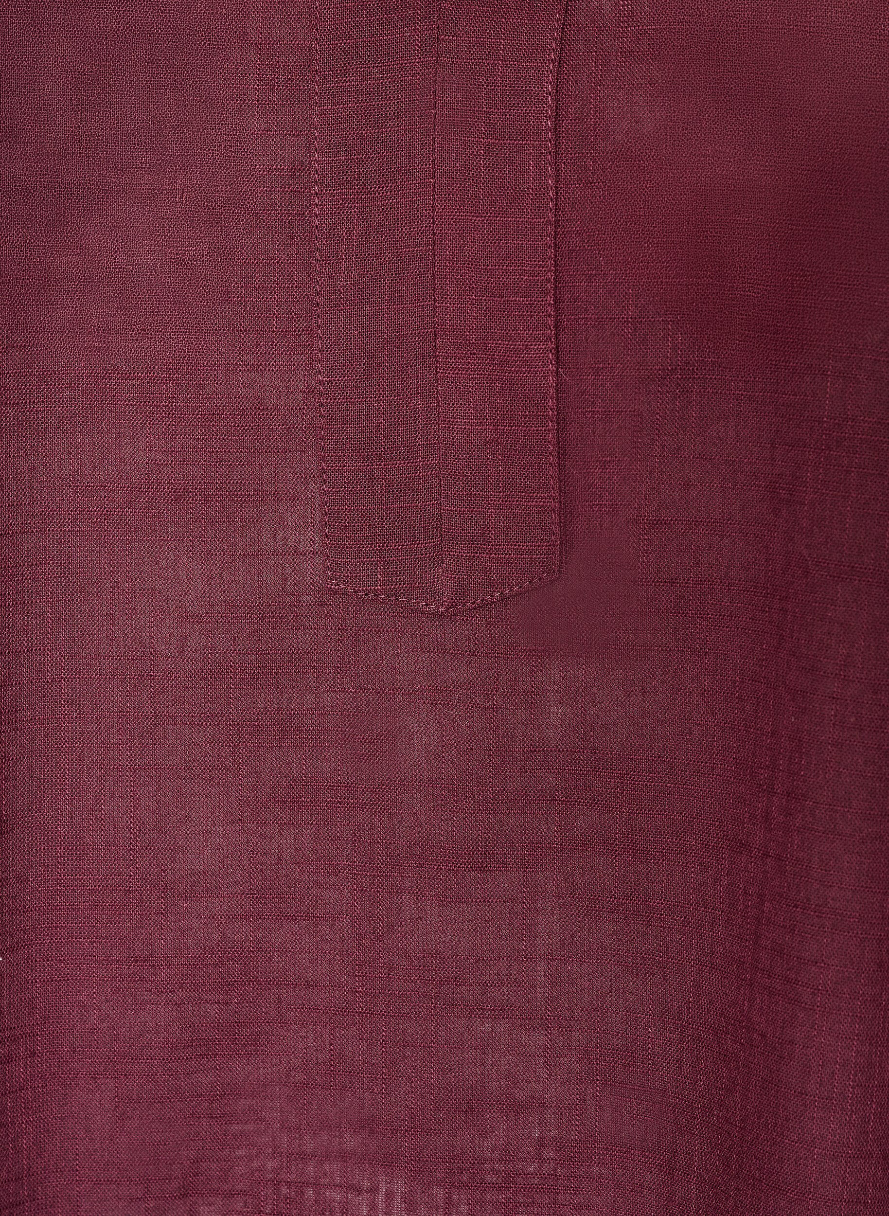 ZizziTunika aus Baumwolle mit V-Ausschnitt, Rot, Packshot image number 2