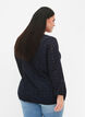 Bluse mit Anglaise-Stickerei und 7/8-Ärmeln, Navy Blazer, Model image number 1