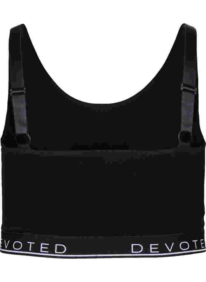 BH aus Baumwolle mit verstellbaren Trägern, Black/Upper Font, Packshot image number 1