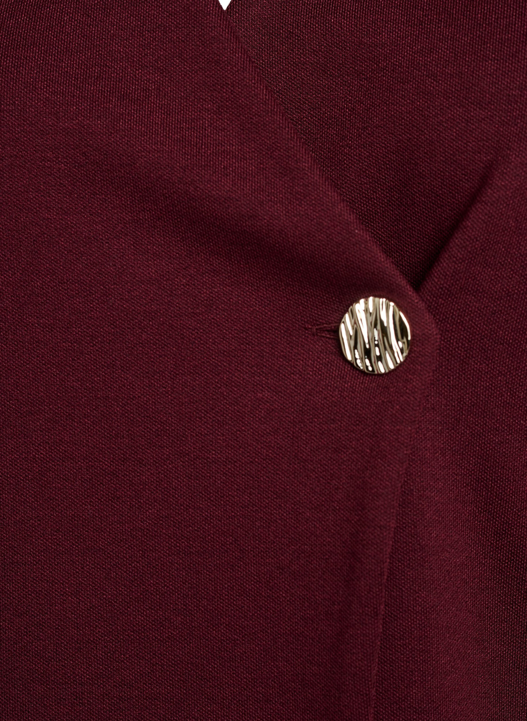 ZizziBluse mit asymmetrischer Wickeloptik und kurzen &Auml;rmeln, Rot, Packshot image number 2