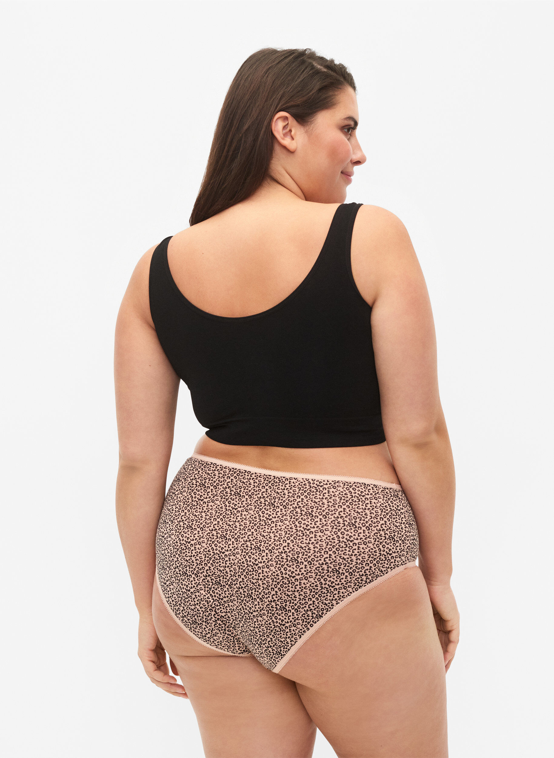 Zizzi7er Pack Slips mit regul&auml;rer Taille, Blue Multi Pack , Model image number 1