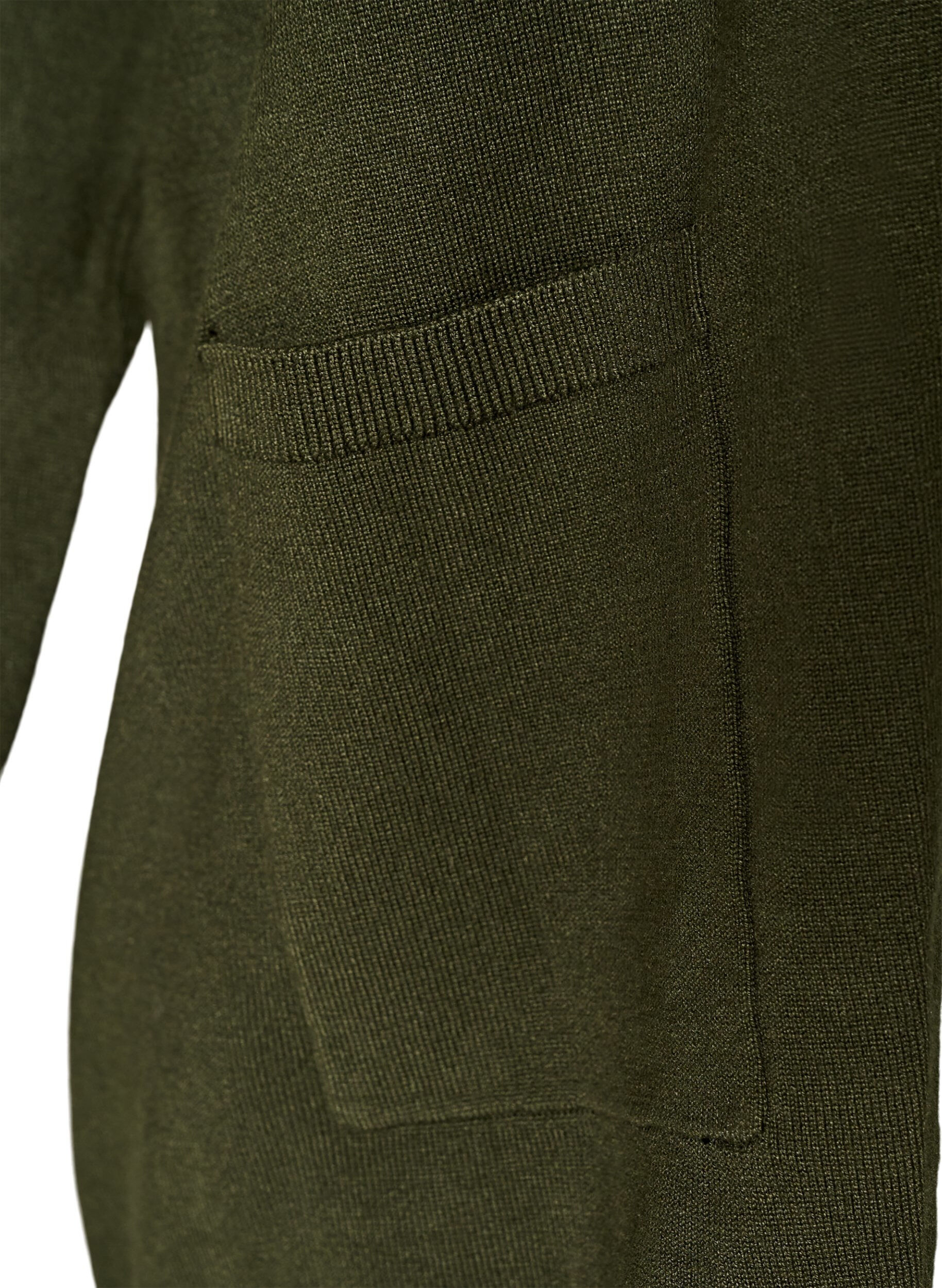 ZizziLange Strickjacke aus einer Viskosemischung, Gr&uuml;n, Packshot image number 3