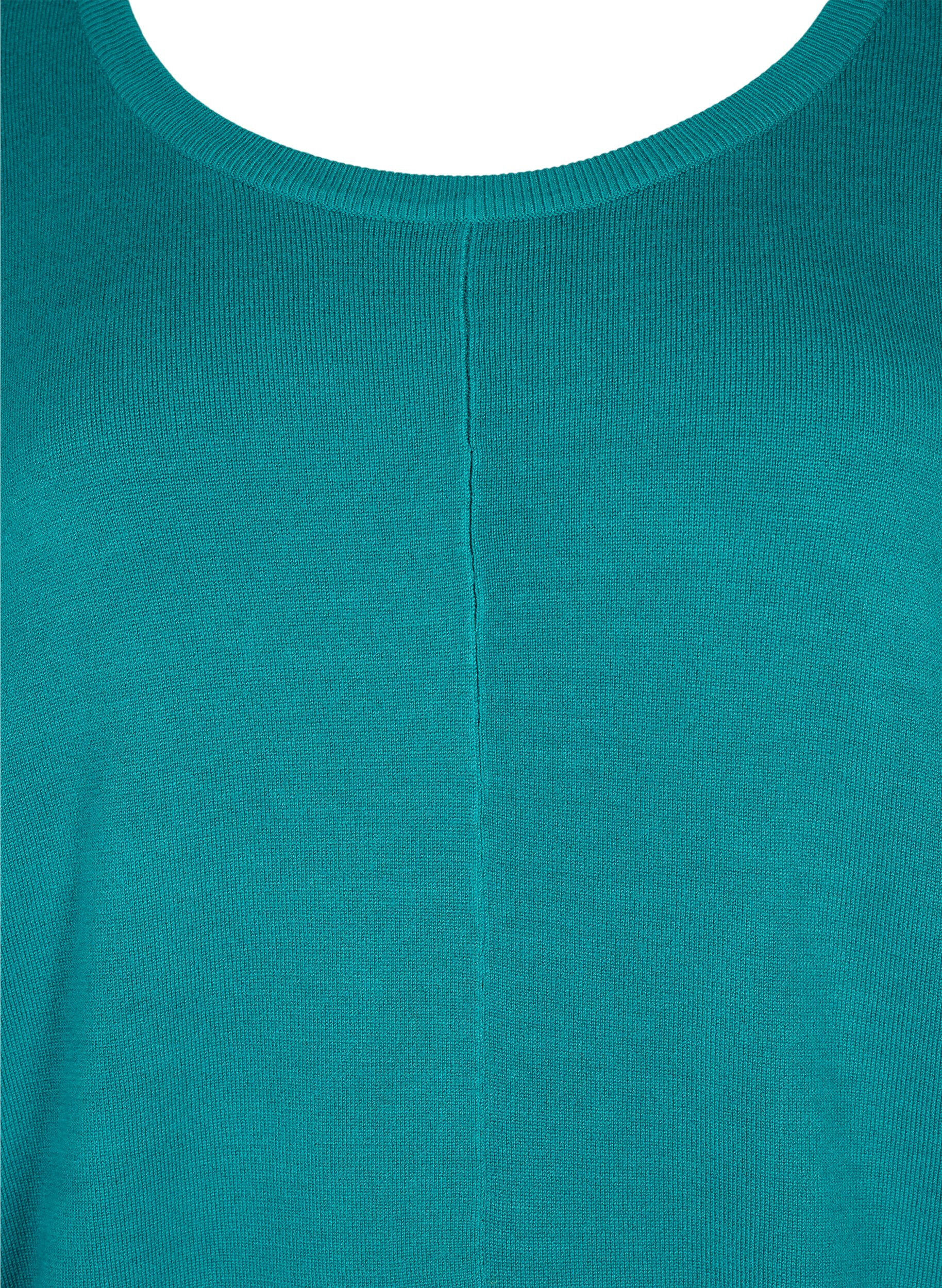 ZizziStrick-Tunika aus Viskosemischung, Deep Lake, Packshot image number 2