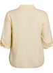 Bluse aus Leinen und Viskose mit 3/4-&Auml;rmeln, Gelb, Packshot image number 1