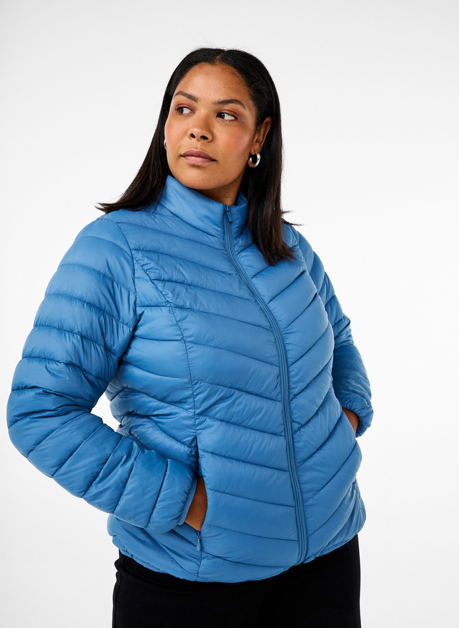 ZizziLeichte Jacke mit Taschen, Blau, Model image number 0