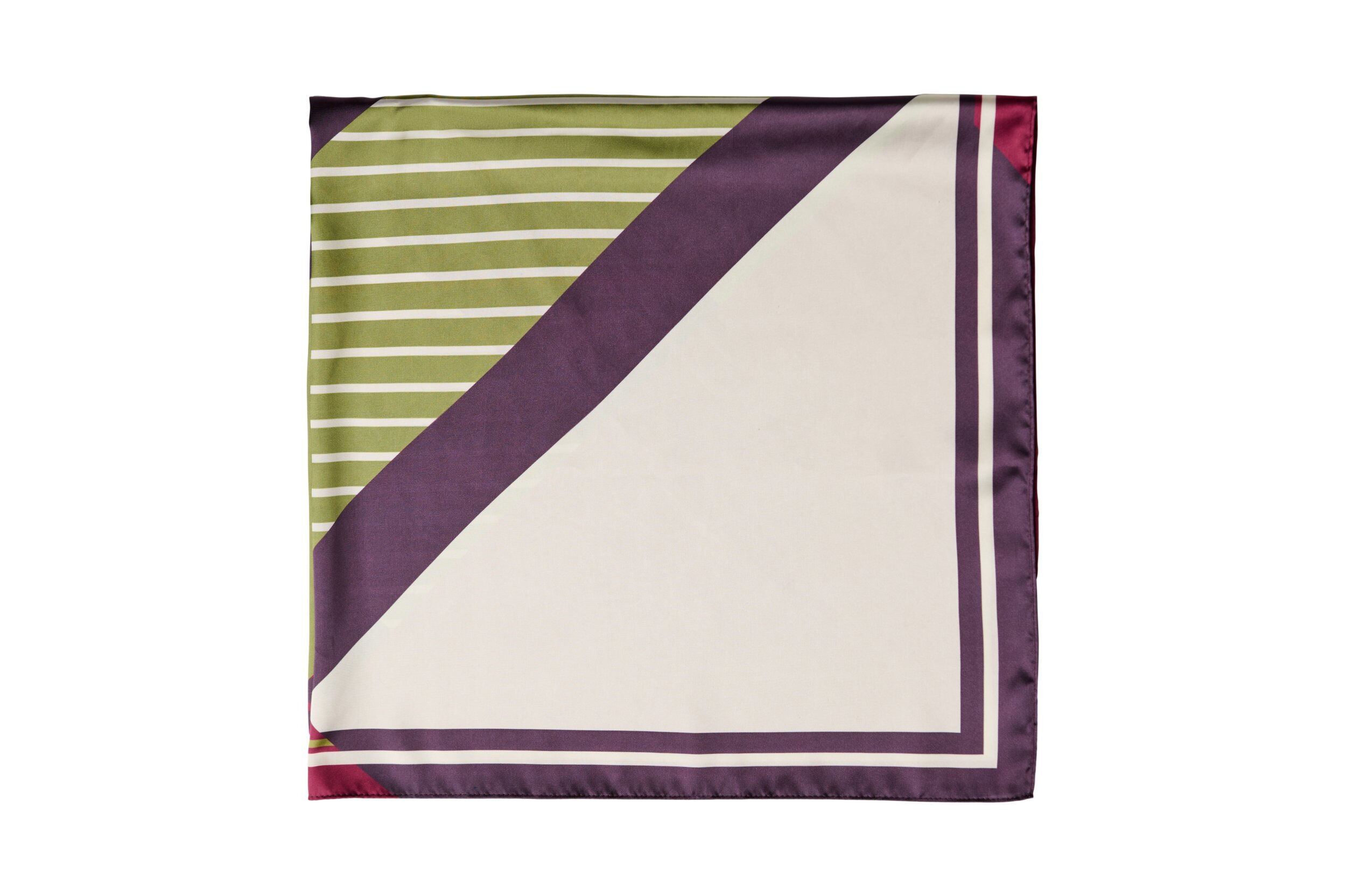 ZizziQuadratisches Tuch in Satin-Optik mit Muster, Lila, Packshot image number 2