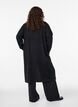 Lange, offene Strickjacke mit Taschen, Schwarz, Model image number 1
