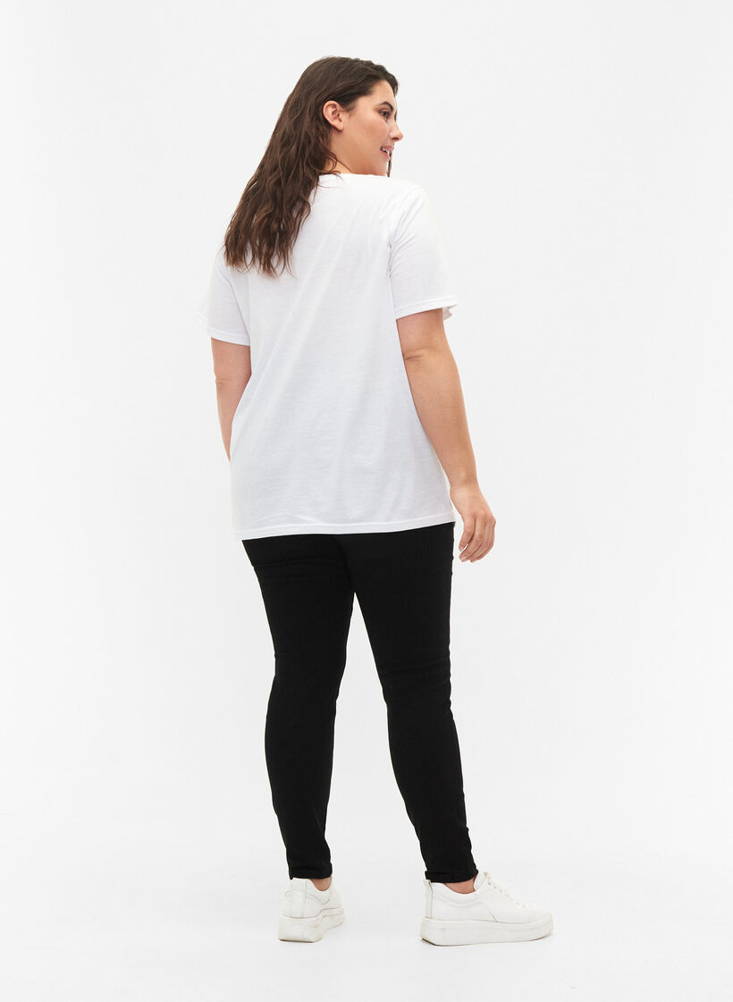 FLASH - Eng anliegende Jeggings mit hoher Taille, Black, Model image number 1