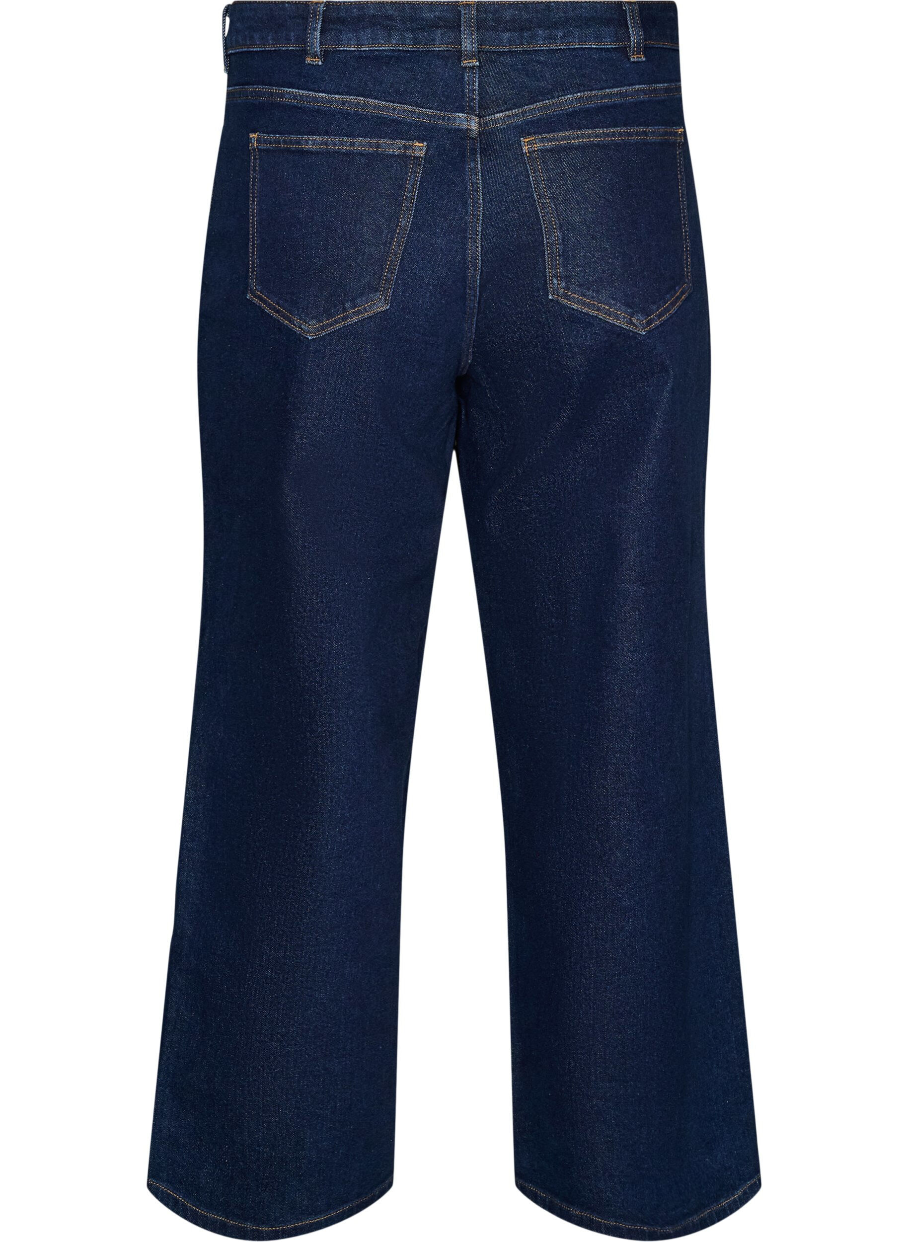 ZizziMyra Jeans mit hoher Taille und weiter Passform, Blau, Packshot image number 1