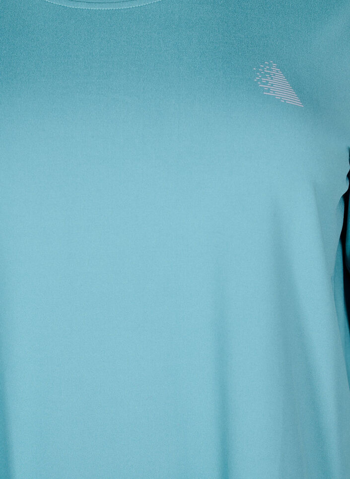 Trainingstop mit 3/4-&Auml;rmeln., Blau, Packshot image number 2