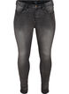 Super Slim Amy Jeans mit hoher Taille, Dark Grey Denim, Packshot image number 0