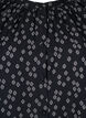Langärmlige Tunika mit floralem Print, Schwarz, Packshot image number 2