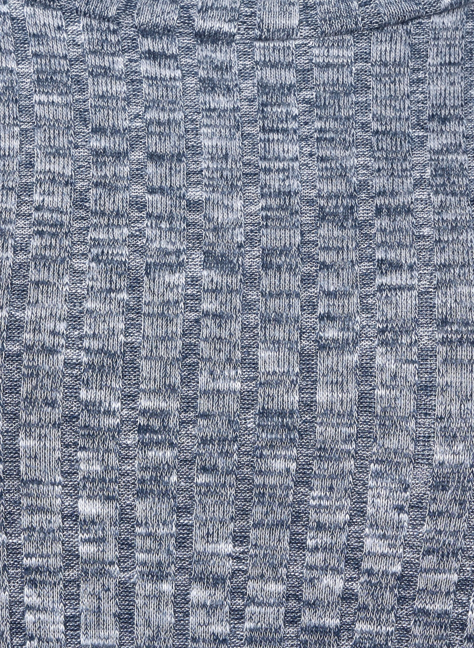 ZizziMelange Bluse mit Rundhalsausschnitt und 3/4-&Auml;rmeln, Dress Blues Mel., Packshot image number 3