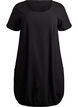 Kurzarm Kleid aus Baumwolle, Schwarz, Packshot image number 0