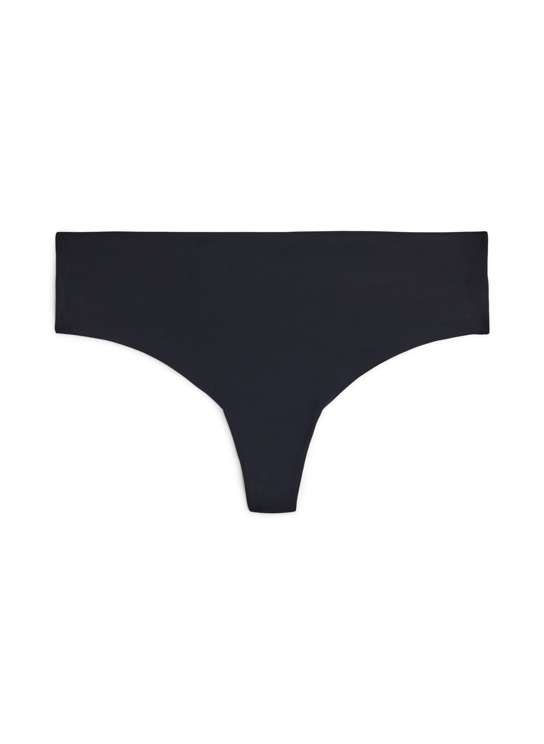 Zizzi2er-Pack invisible G-String , Schwarz, Packshot image number 2