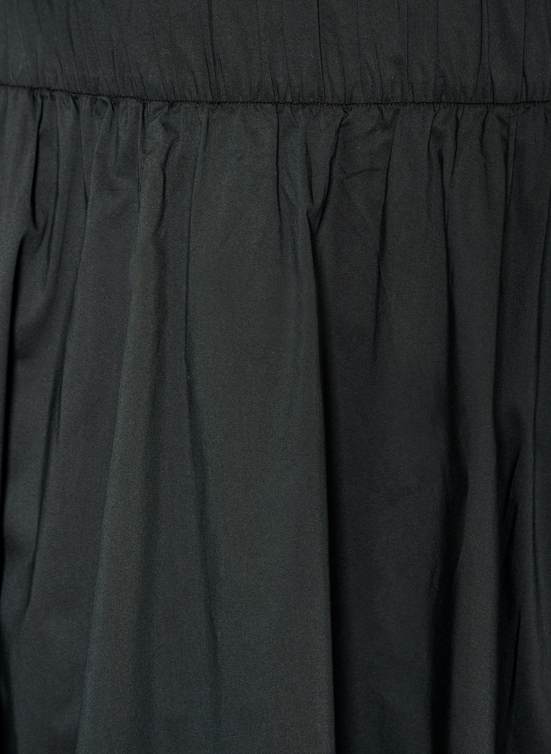 ZizziMidirock in weiter A-Linie, Schwarz, Packshot image number 2