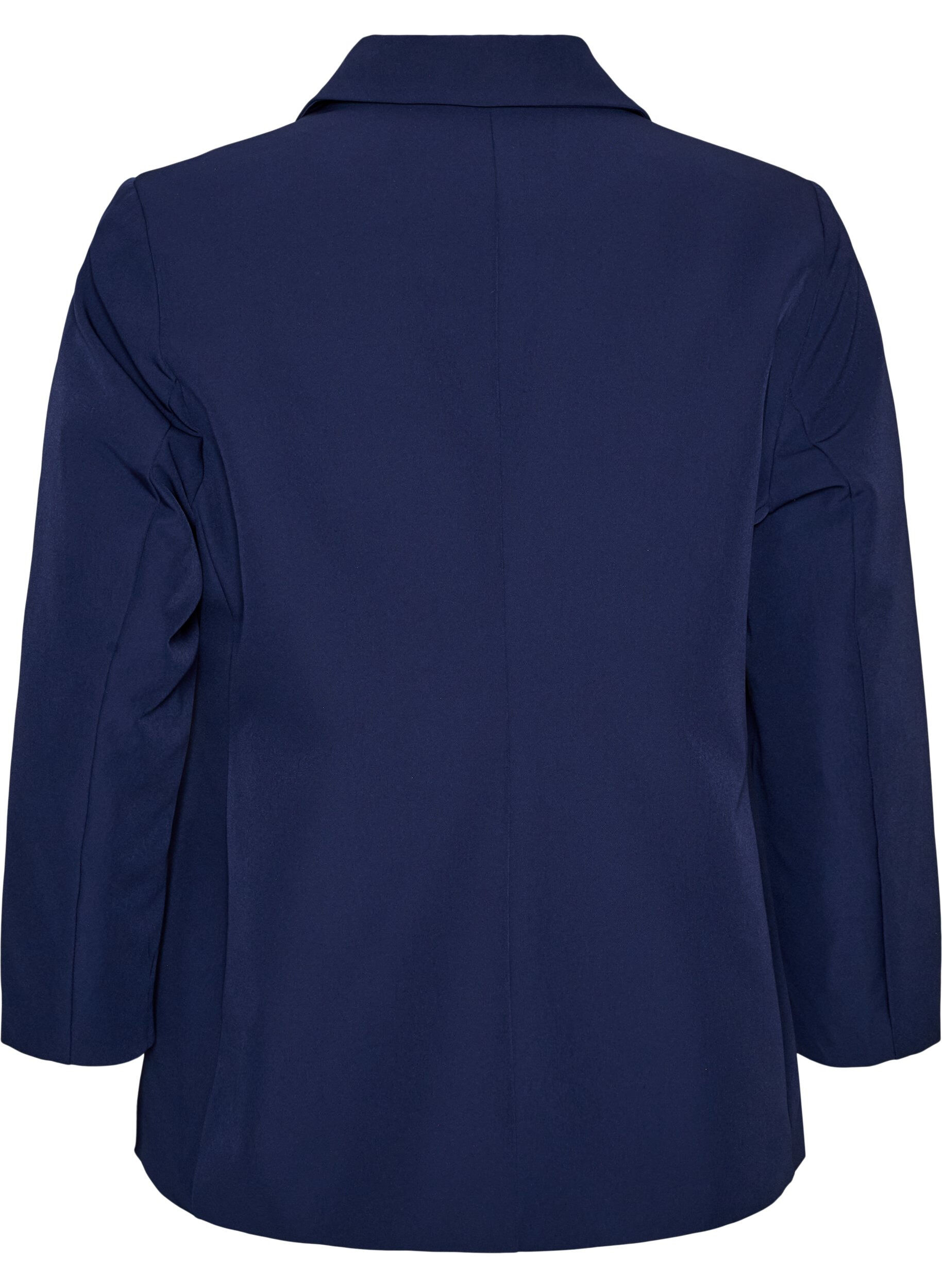 ZizziKlassischer Blazer mit Knopfverschluss, Blau, Packshot image number 1