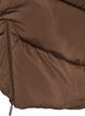 Langer Puffermantel mit Kapuze und Taschen, Braun, Packshot image number 4