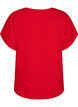 Bluse mit kurzen &Auml;rmeln und einem Rundhalsausschnitt, Rot, Packshot image number 1