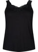 Top aus Viskose mit Spitze, Schwarz, Packshot image number 0