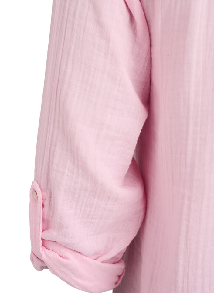 Bluse aus Baumwollmusselin mit Lochstickerei, Rot, Packshot image number 3