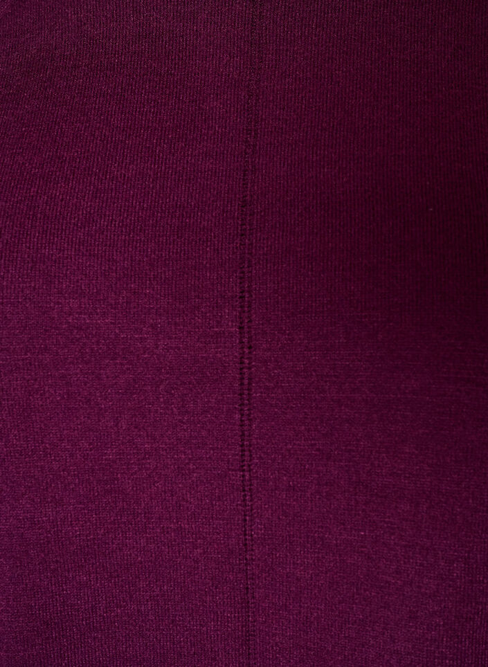 Strickbluse mit Rundhalsausschnitt und Strickmuster, Rot, Packshot image number 2