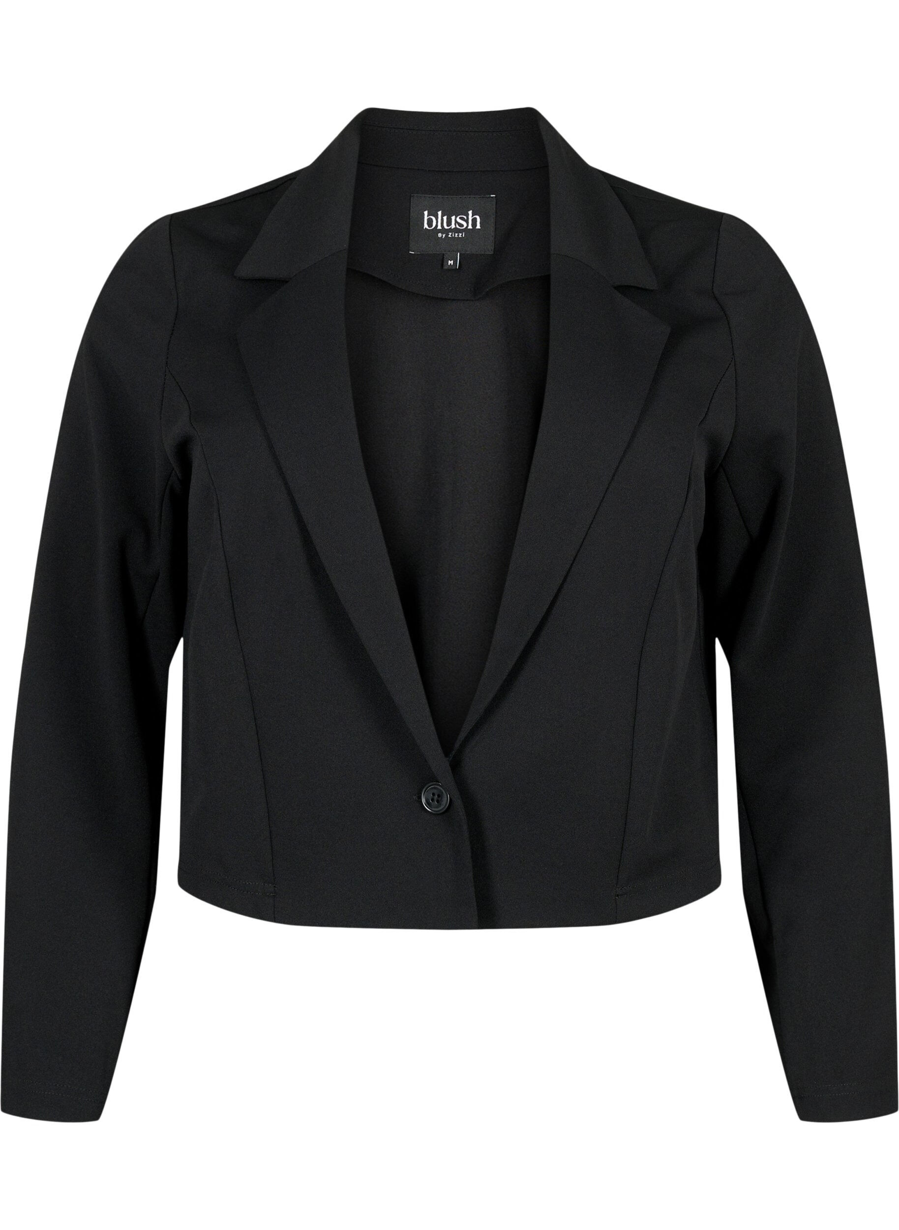 ZizziKurzer Blazer mit Knopf, Black, Packshot image number 0