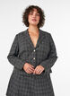 Kurzer Blazer mit Karomuster, Grau, Model image number 0