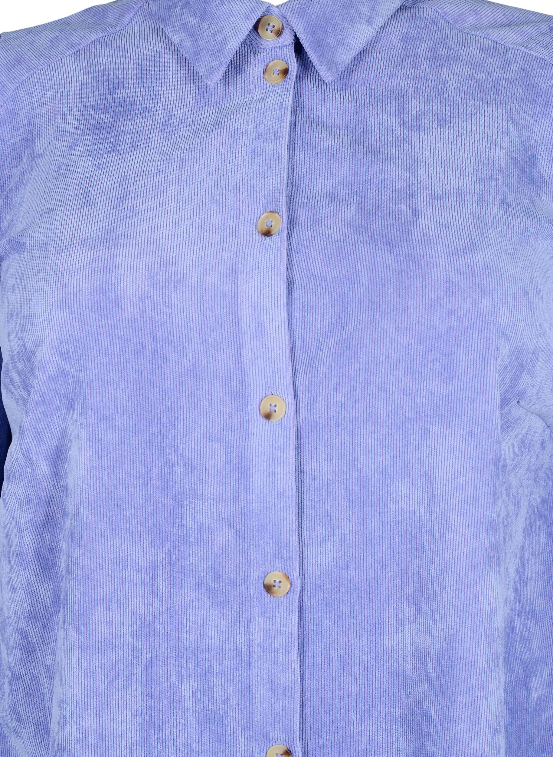 ZizziKordkleid mit 3/4 &Auml;rmeln und Kn&ouml;pfen, Lavender Violet, Packshot image number 2