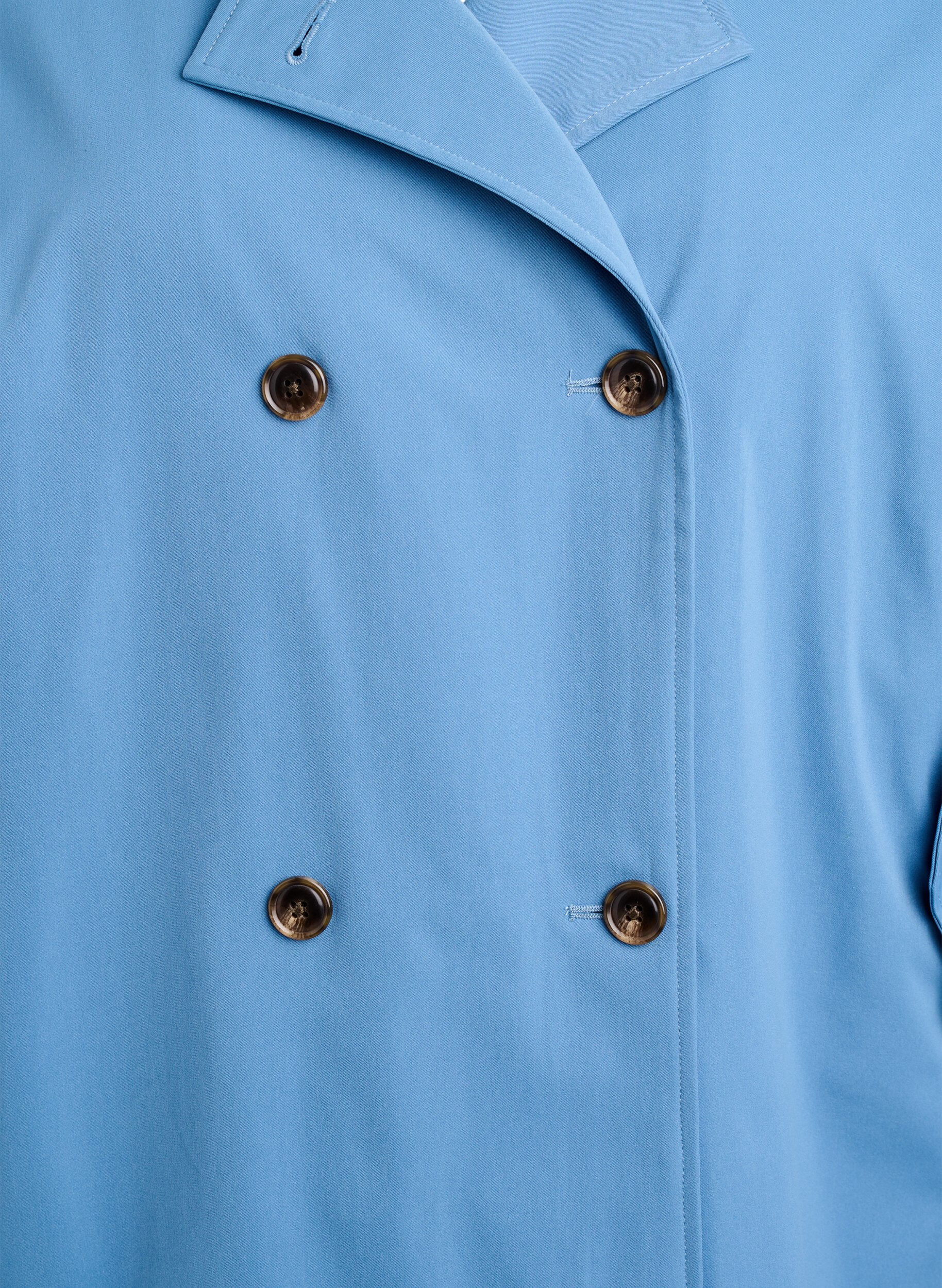 ZizziKurzer Trenchcoat mit Taschen, Blau, Packshot image number 2