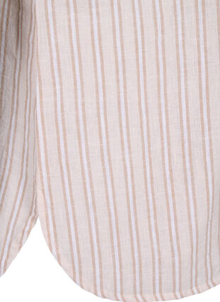 Hemdbluse mit Knopfverschluss aus Baumwoll-Leinen-Gemisch, Sandshell White, Packshot image number 3