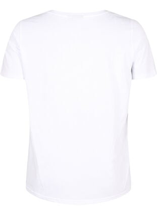 T-Shirt aus Baumwolle mit aufgestickter Kirsche, B.White CherryEMB., Packshot image number 1