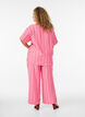 Gestreifte Hose mit hoher Taille und weiten Beinen, Pink, Model image number 1