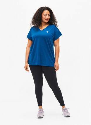 Kurzärmeliges Trainings-T-Shirt, Princess Blue, Model image number 2