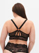 Spitze Bralette mit Rückendetail, Black, Model image number 1