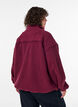 Teddyjacke mit Details aus Lochstickerei und hohem Kragen, Rot, Model image number 2