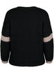 Gestrickter Pullover mit Streifendetail, Black Comb, Packshot image number 1