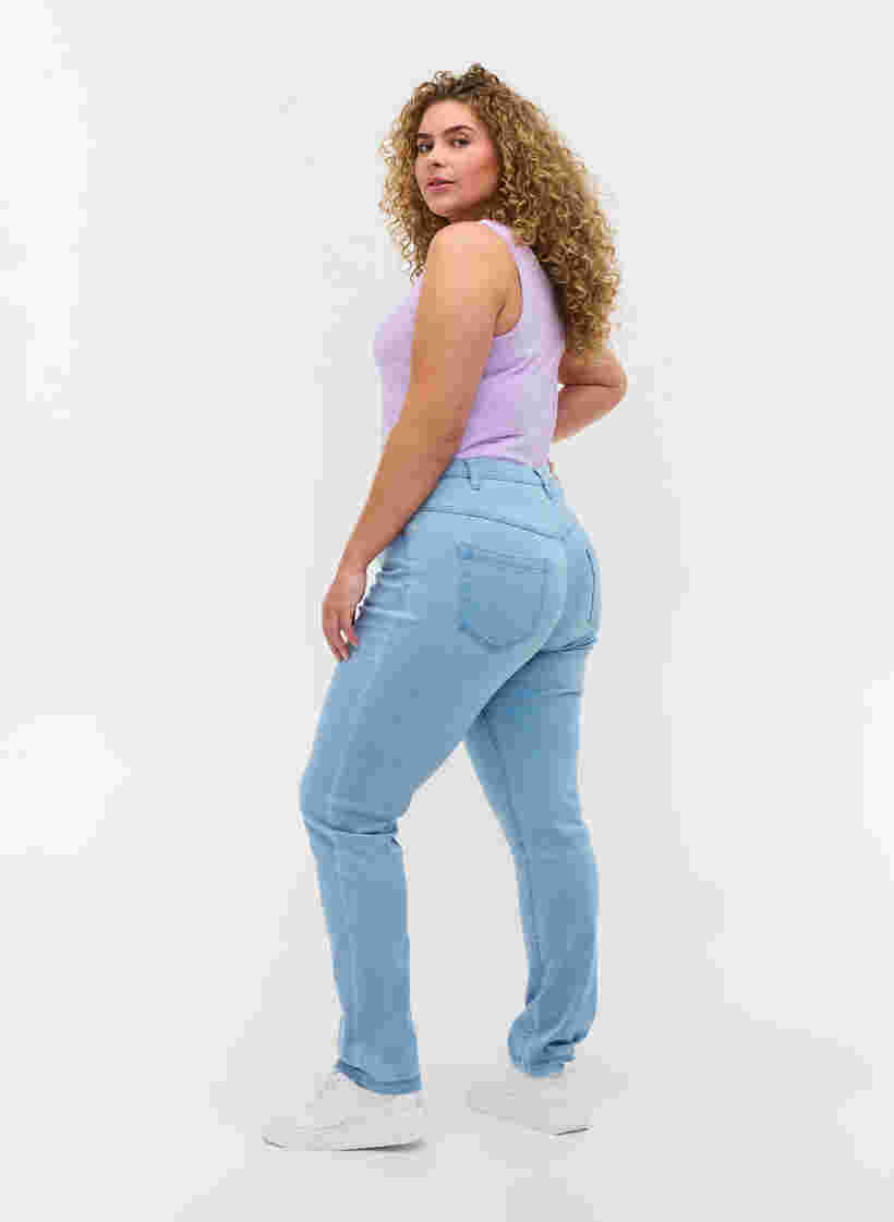 Slim Fit Emily Jeans mit normaler Taille, Ex Lt Blue, Model image number 1