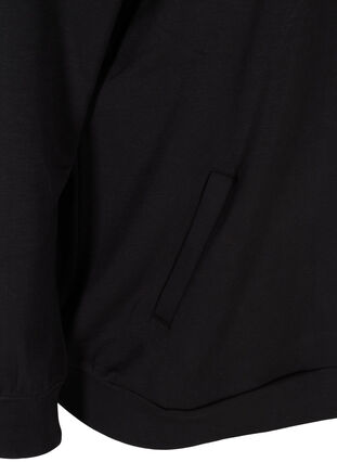 Sweatshirt mit Taschen und Kapuze, Black, Packshot image number 3