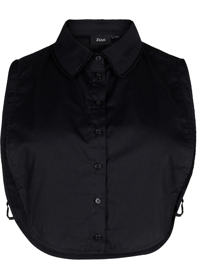 Kragen mit Spitzenband, Black, Packshot image number 0