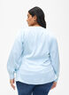  Partybluse aus Satin in Wickeloptik, Delicate Blue, Model image number 1