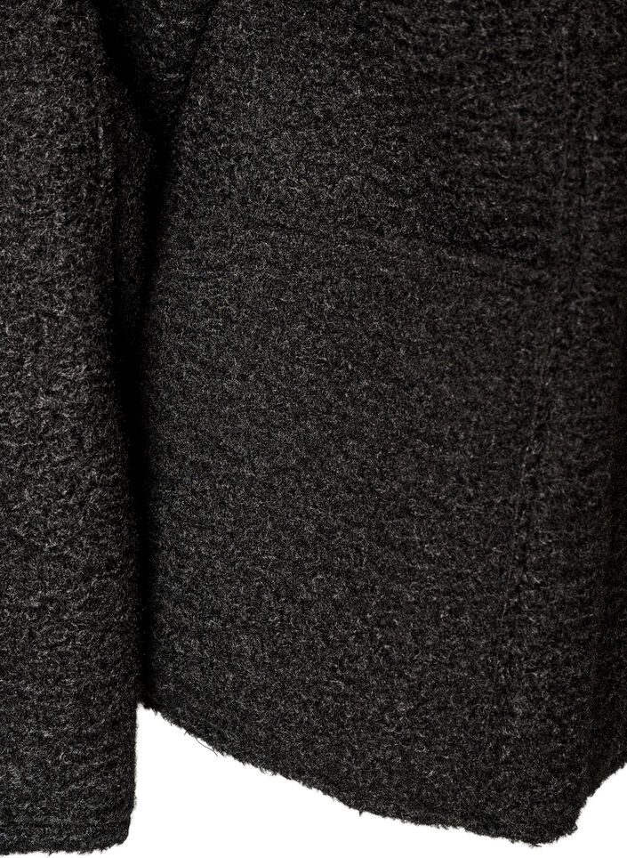 Lockere Strickjacke mit Taschen, Schwarz, Packshot image number 3