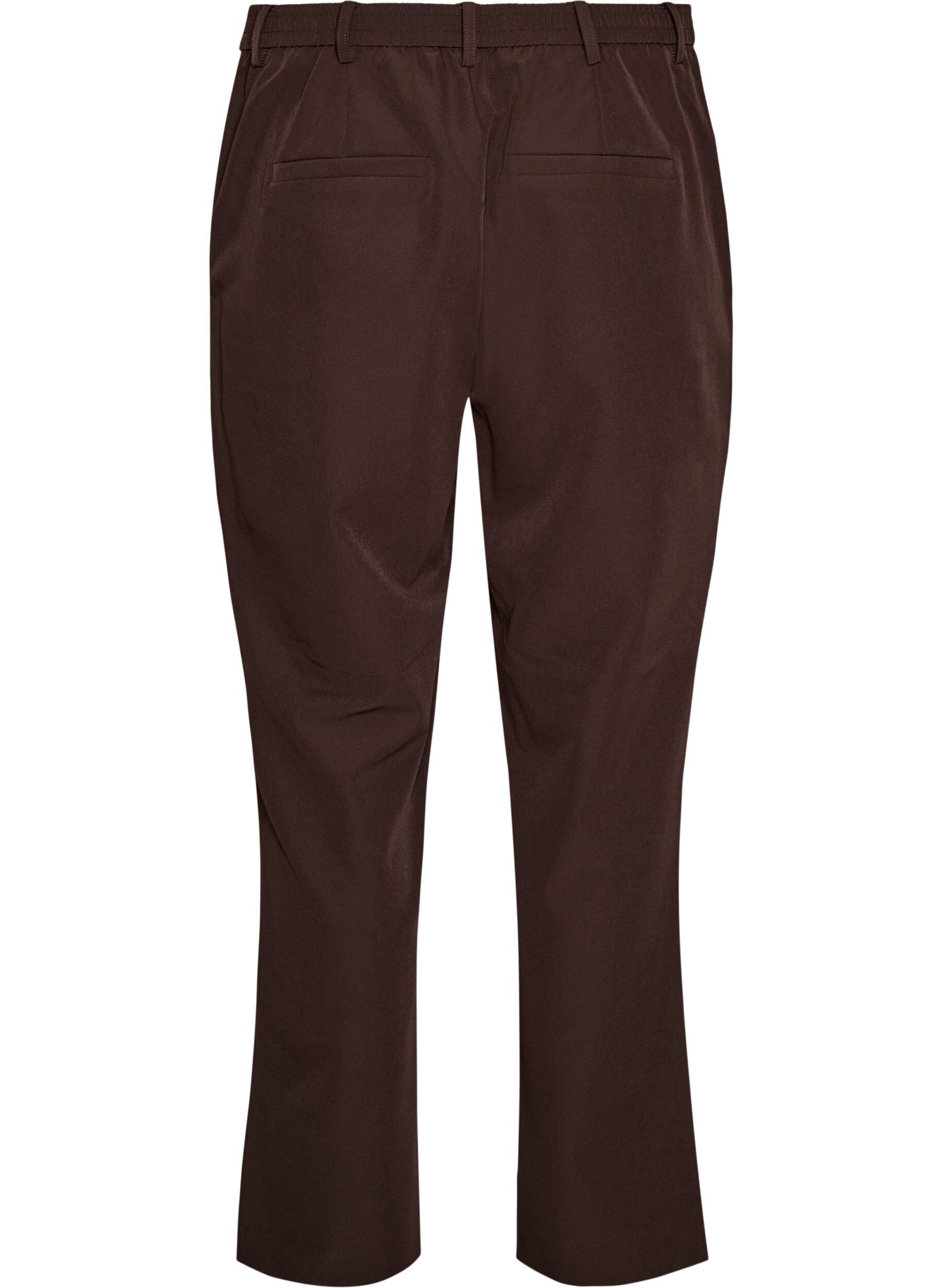 ZizziHose mit Taschen und geradem Bein, Braun, Packshot image number 1