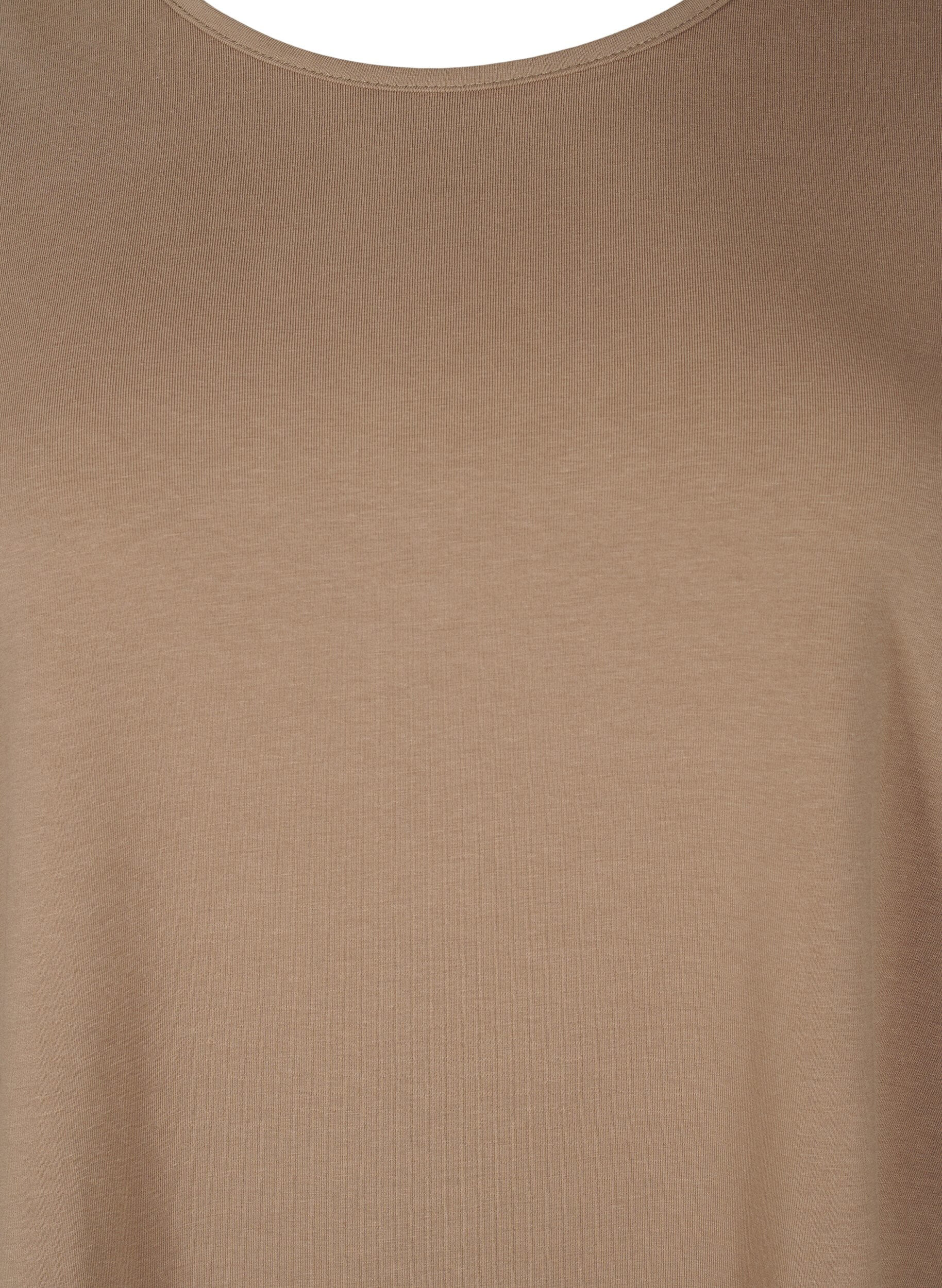 ZizziTunika in A-Form mit 3/4-&Auml;rmeln, Shitake, Packshot image number 2