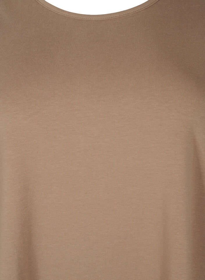 Tunika in A-Form mit 3/4-Ärmeln, Shitake, Packshot image number 2